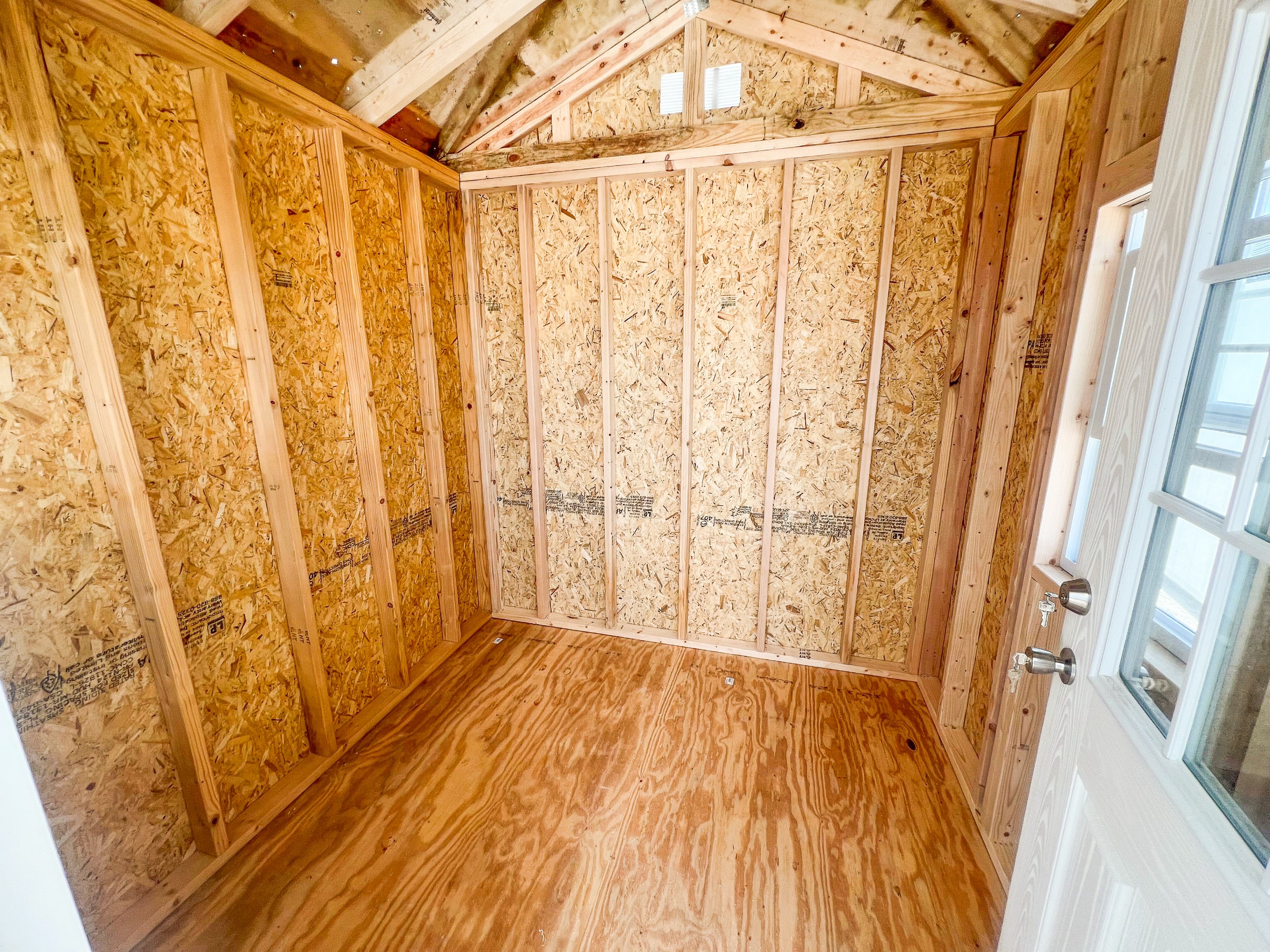 Rear view of the building